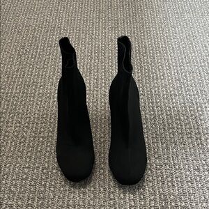 MIA Black Heeled Boots for Women